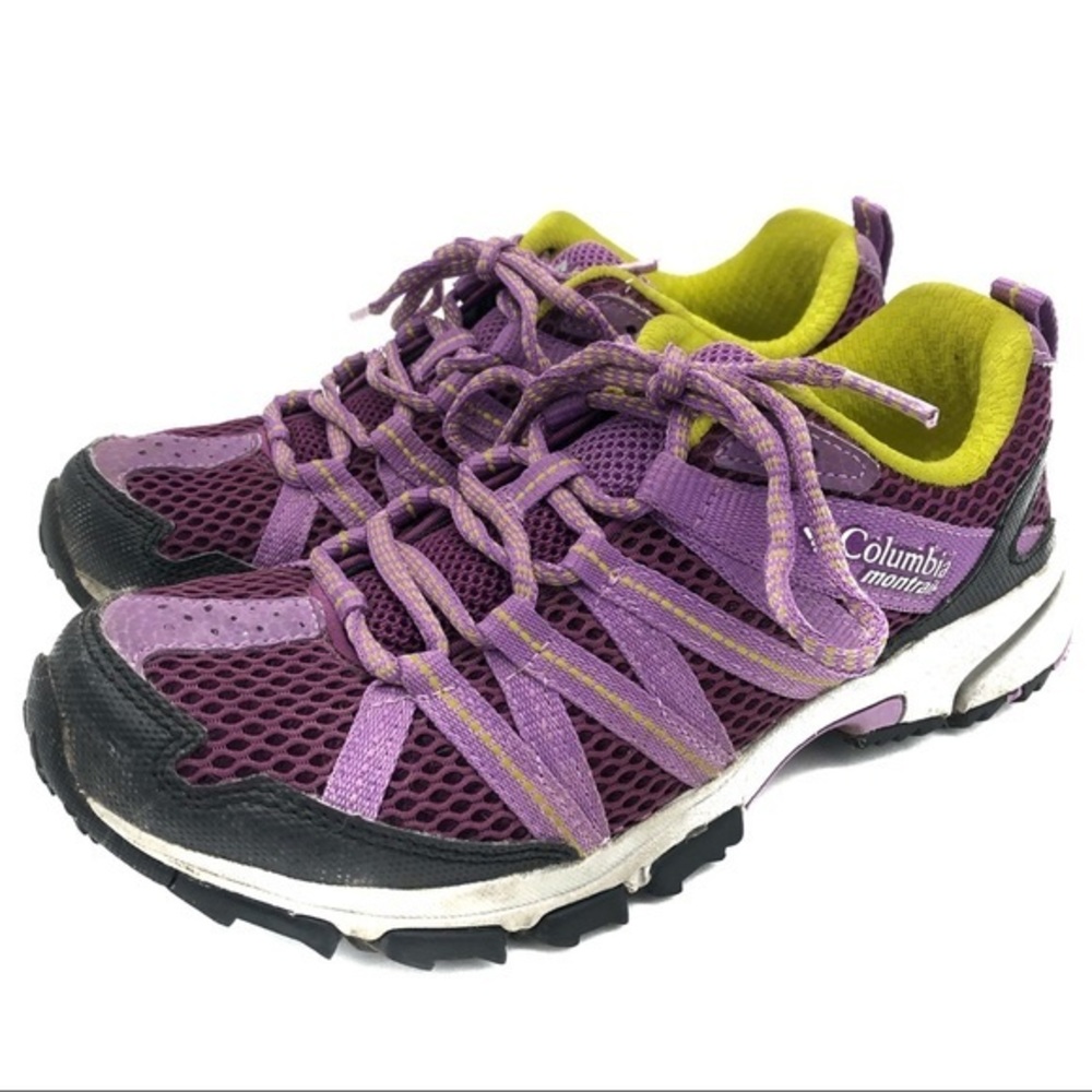 Columbia Women’s Montrail Trail Running Shoes Purple Green Women’s Size 6